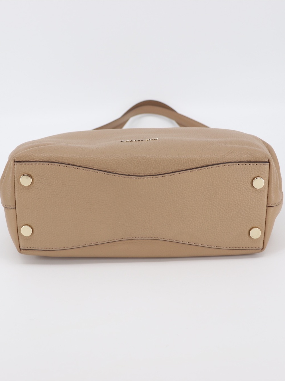 Brand New Michael t Raven Pebbled Leather Large Shoulder Bag Camel - Picture 8 of 16